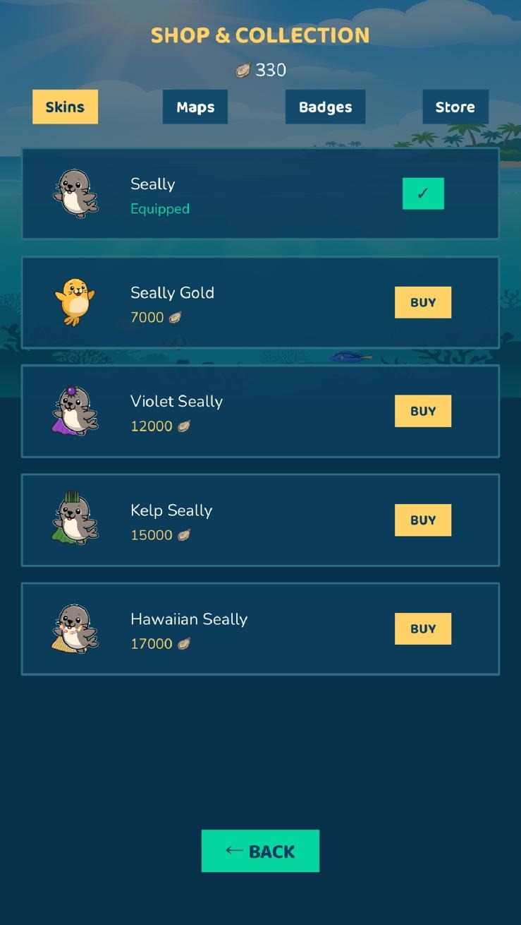 Unlockable Seally skins